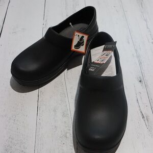 Crocs Black Slip-On Work Clogs